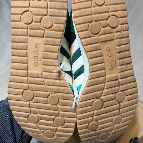 Adidas Women's Emerald and White Sneakers - Picture 4 of 4